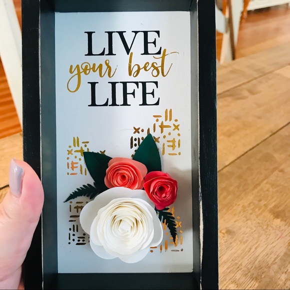 NWT Live Your Best Life Box Sign - Picture 6 of 6
